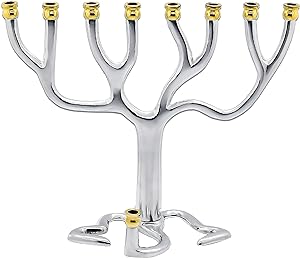 Tree of Life Hanukkah Menorah