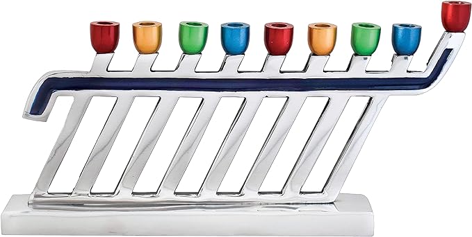 Silverstone Multicolored Modern Menorah