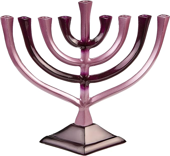 Artistic Purple Gradient Menorah