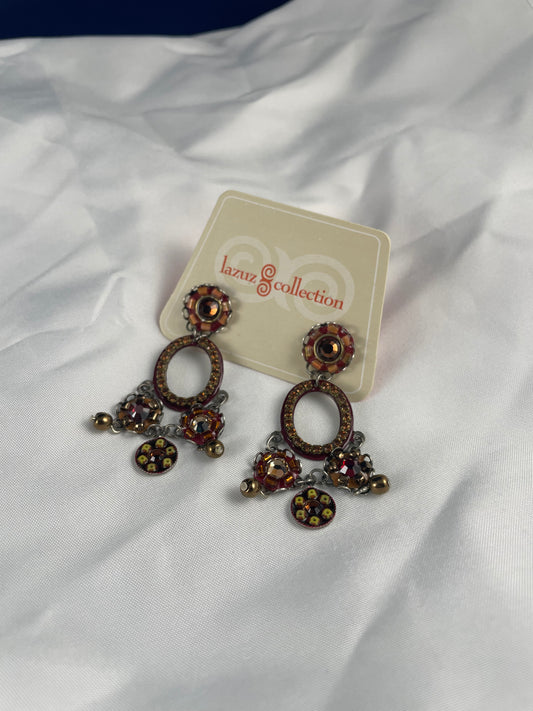 Beaded dangle earrings from ADAYA Designs