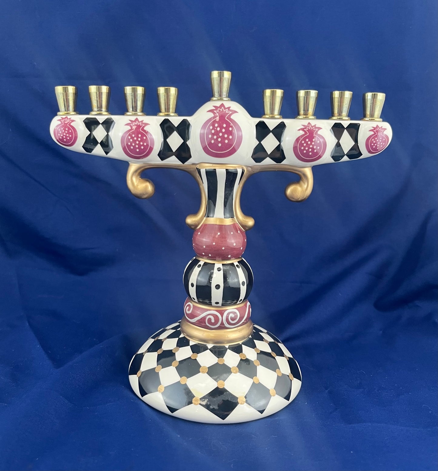 Abstract Pomegranate Menorah