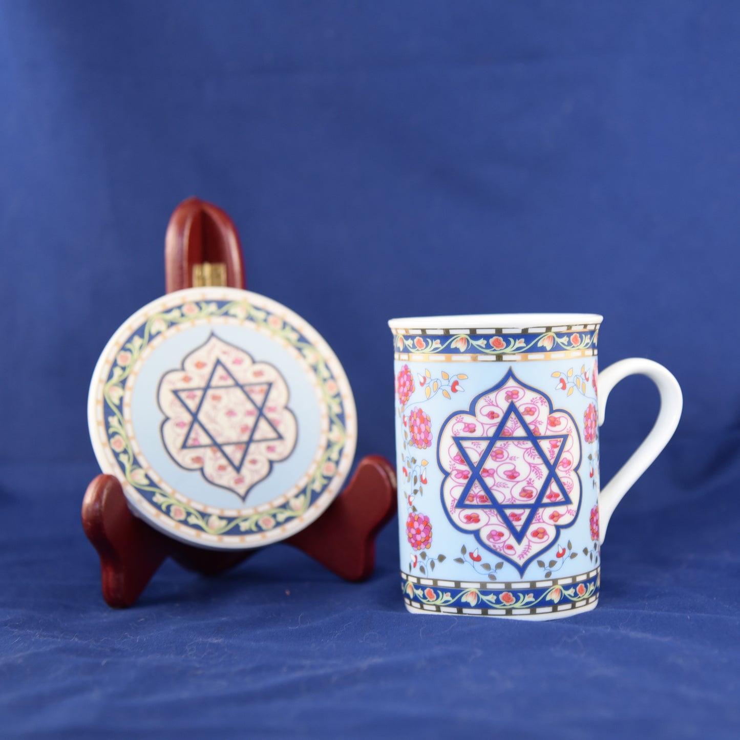 Star of David Mug and Coaster